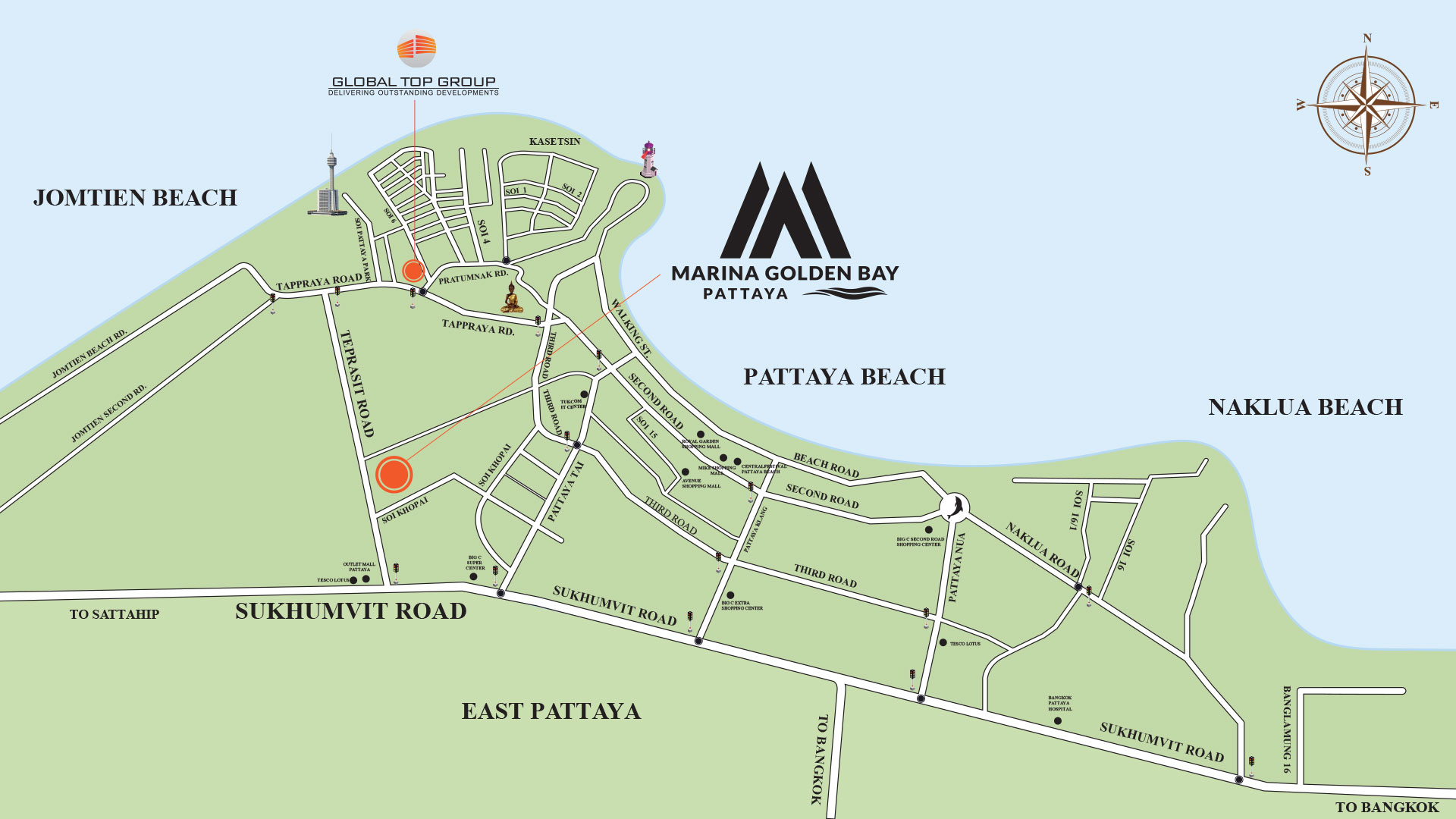 Marina Golden Bay Location