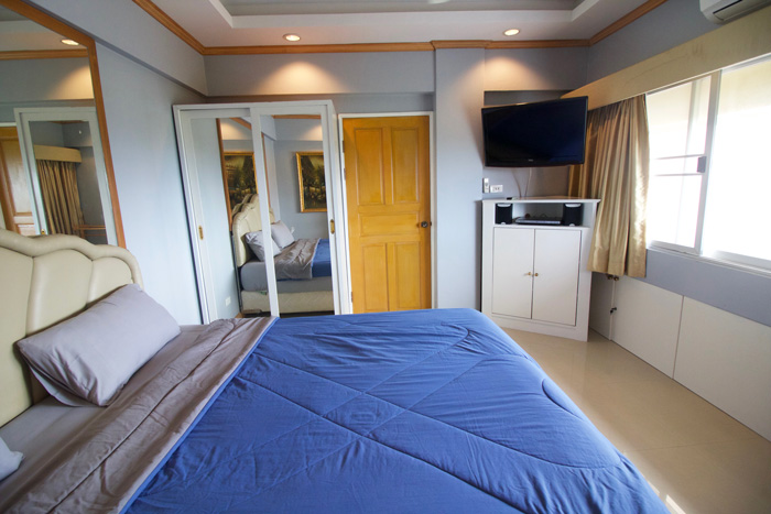 Bedroom with LCD TV