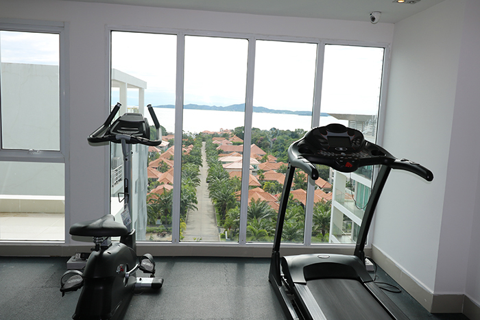 Gym with Sea Views
