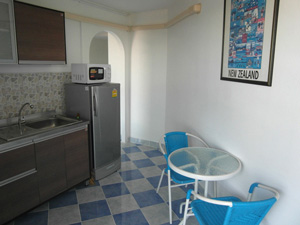 Ce condo d'une chambre à Angket Condotel à Jomtien Pattaya est situé au 15ème étage.